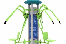 三人坐推訓練器