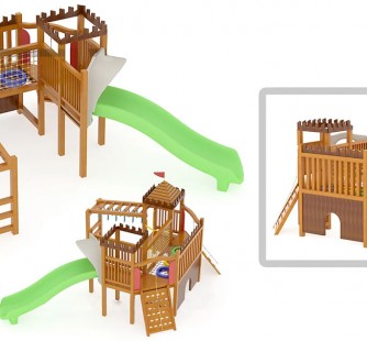 兒童木質(zhì)滑梯15