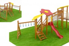 兒童木質(zhì)滑梯24