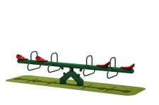 戶外健身設備-四人蹺蹺板