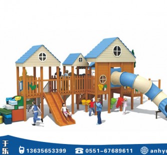 兒童木質(zhì)滑梯09