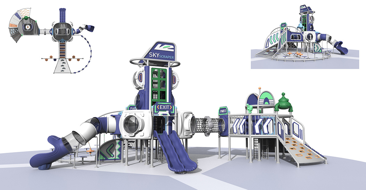 大型組合滑梯設(shè)備 大型組合滑梯設(shè)備