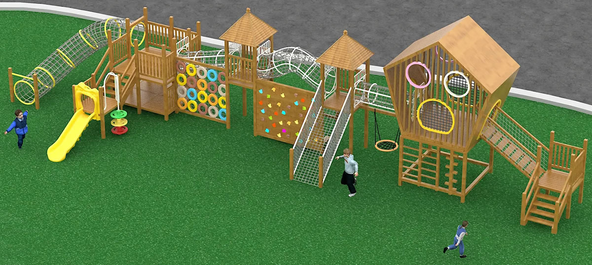 戶外木質滑梯定制 戶外木質滑梯定制